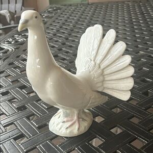 Elegant White Ceramic Dove Figurine